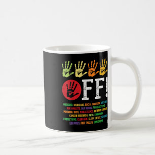 Hands Off Protest Social Security And Medicare Pro Coffee Mug