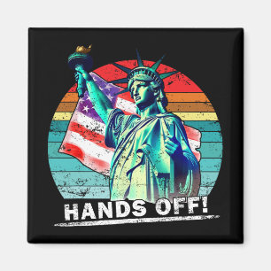 Hands Off Protest Social Security And Medicare Pro Magnet