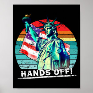 Hands Off Protest Social Security And Medicare Pro Poster