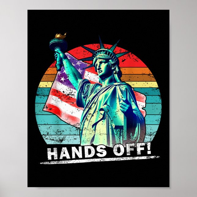 Hands Off Protest Social Security And Medicare Pro Poster (Front)