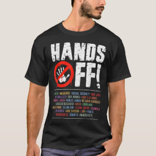 Hands Off Protest Social Security And Medicare Pro T-Shirt