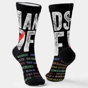 Hands Off Protest Socks