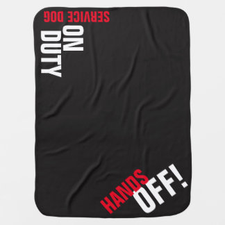 HANDS OFF! Service Dog "Place" Blanket