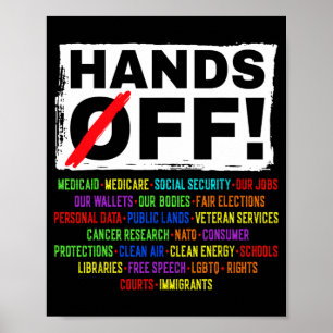 Hands Off Social Security Protest Resist Save Demo Poster