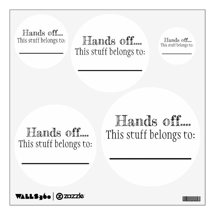 Hands Off Stickers Zazzle