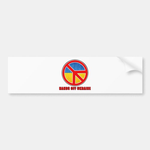 Hands Off Ukraine Bumper Sticker