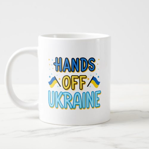 Hands Off Ukraine Specialty Jumbo Mug