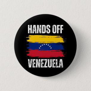 Hands Off Venezuela Button