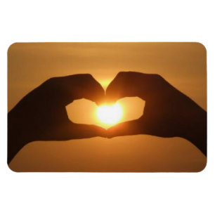 Hands On Sunset Magnet