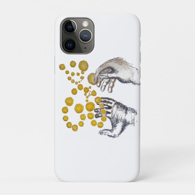 Hands Outstretched with Golden Globes Case-Mate iPhone Case (Back)