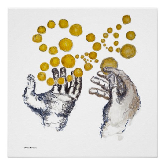 Golden Globes Hands Outstretched Poster