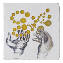 Golden Globes Hands Outstretched Gift Box