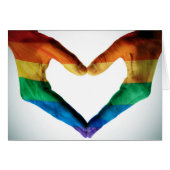 Hands Painted as a Rainbow Heart (Front Horizontal)