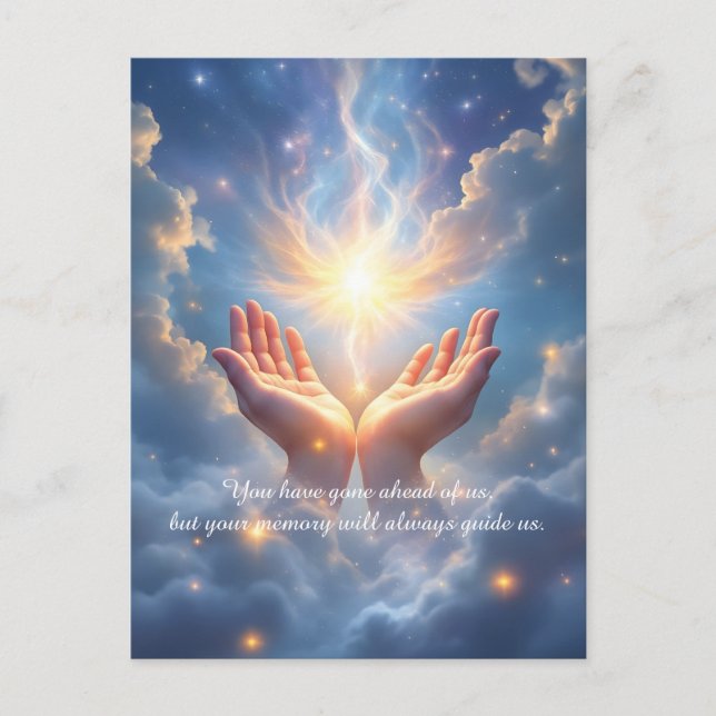 Hands Set the Soul Free, Condolence Card (Front)