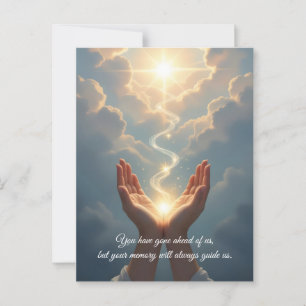 Hands Set the Soul Free, peace, Condolence Card