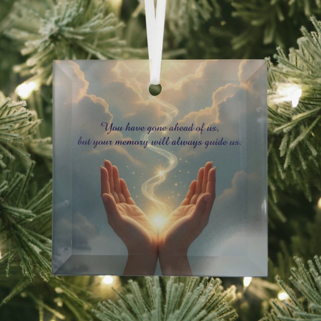 Hands Set the Soul Free, peace, sympathy  Glass Ornament (Insitu)