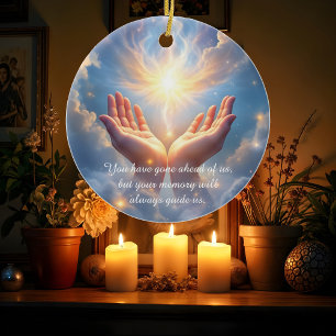 Hands Set the Soul Free, sympathy  Ceramic Ornament