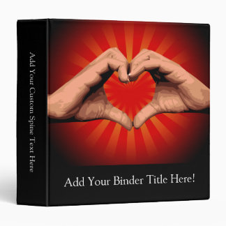 Hands Shape Heart Binder