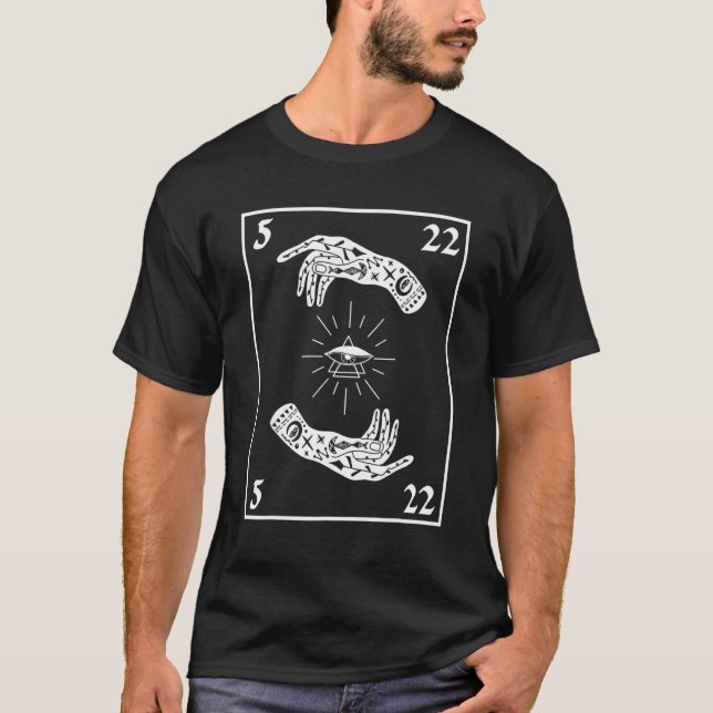 Hands Tarot Card T-Shirt (Front)