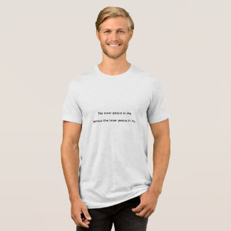 Hands.  The inner peace in Me and You Tri-Blend Shirt