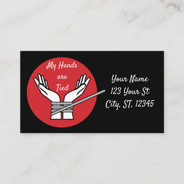 Hands Tied Thunder_Cove   Business Card (Front)