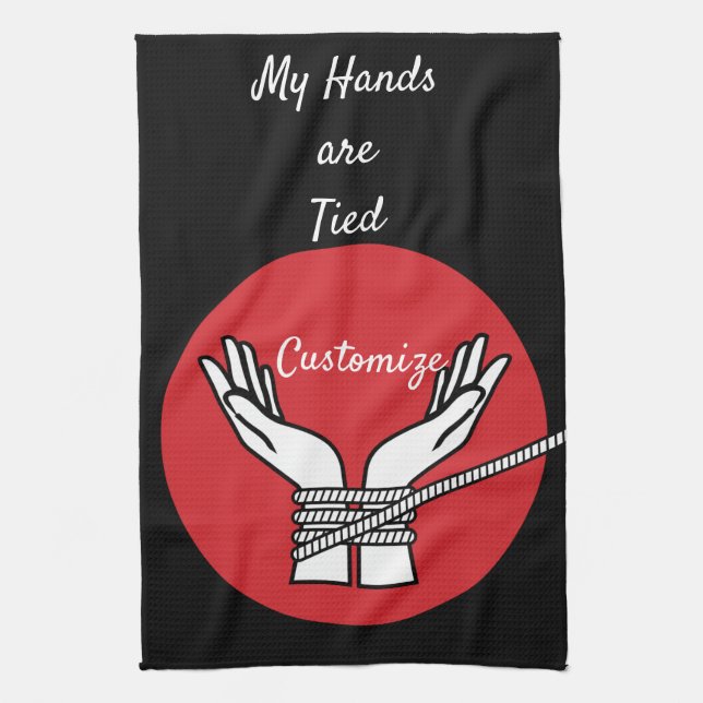 Hands Tied Thunder_Cove  Kitchen Towel (Vertical)
