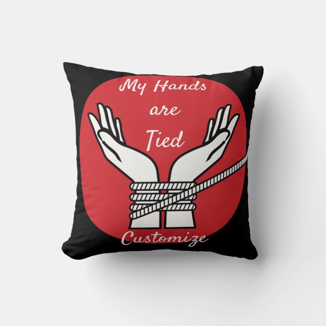 Hands Tied Thunder_Cove  Throw Pillow (Front)