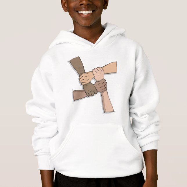 Hands Together Best Friend Hoodie (Front)