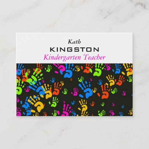 Customizable Hands Wallpaper Business Cards