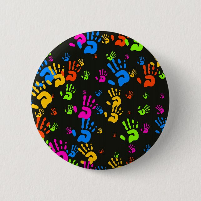 Hands Wallpaper Pinback Button (Front)