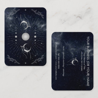 Hands with Moons Cosmos Astrology Tarot Business Card