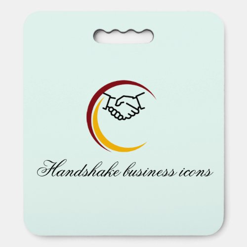 Handshake business icons seat cushion