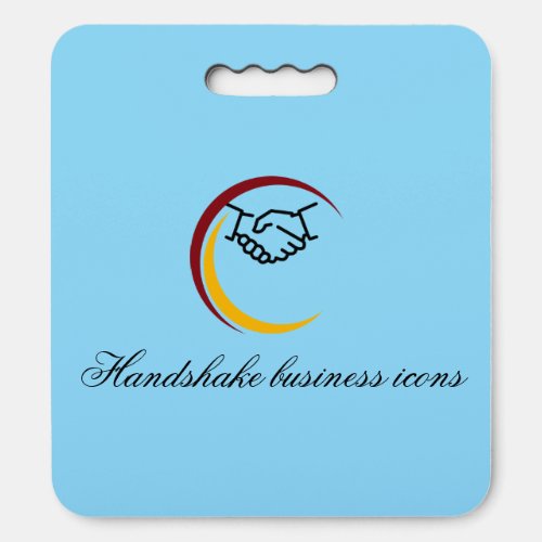 Handshake business icons seat cushion