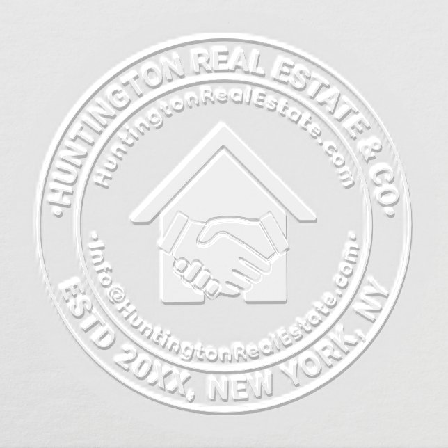 Handshake Real Estate Business Name URL Email #2 Embosser (Design)