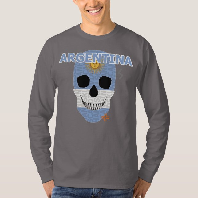 HANDSKULL Argentina Long Sleeve T-Shirt B2 (Front)