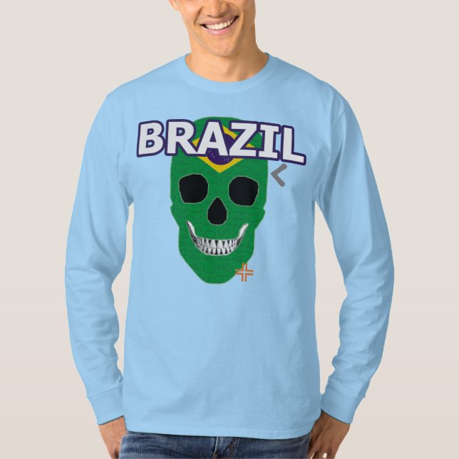 HANDSKULL Brazil Long Sleeve T-Shirt B2 (Front)