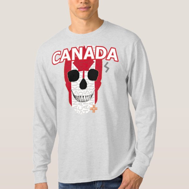 HANDSKULL Canada Long Sleeve T-Shirt B2 (Front)