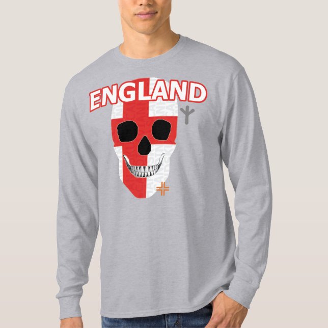 HANDSKULL England Long Sleeve T-Shirt B2 (Front)