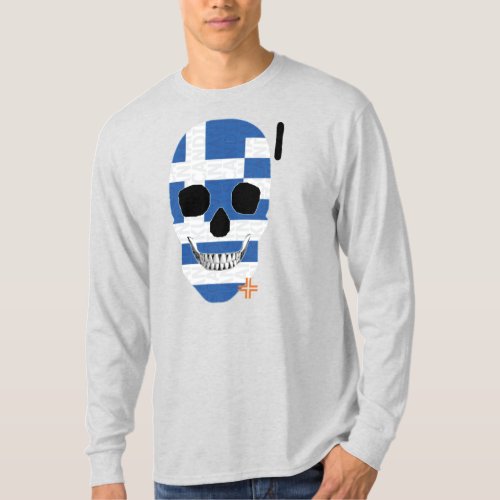 HANDSKULL Greece Long Sleeve T_Shirt B2