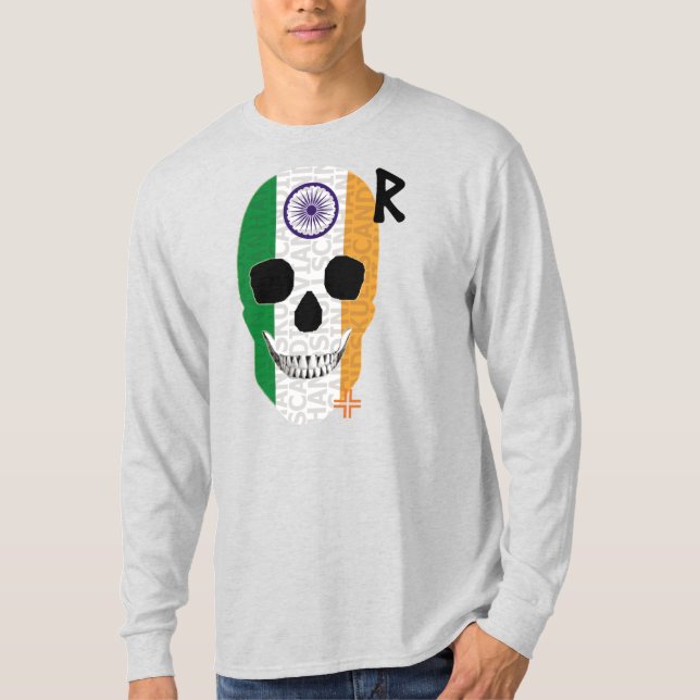 HANDSKULL India Long Sleeve T-Shirt B2 (Front)