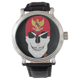 HANDSKULL Indonesia watch mens leather B2