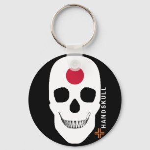 HANDSKULL Japan, Happy skull, Japan flag Keychain