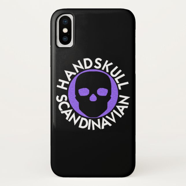 HANDSKULL LIV Violet case iPhone X   P3 (Back)