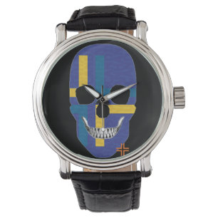 HANDSKULL Narkotika Dansa watch mens leather  B2