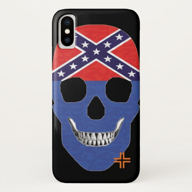HANDSKULL Rebel Blue case iPhone X   B2 (Back)