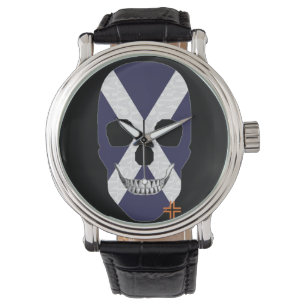 HANDSKULL Scotland watch mens leather  B2