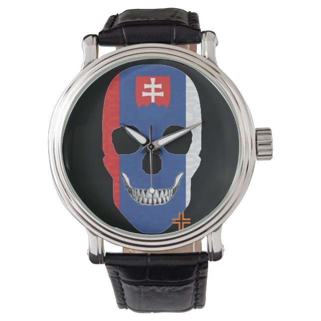 HANDSKULL Slovakia watch mens leather  B2 (Front)