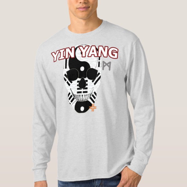 HANDSKULL Yin Yang Long Sleeve T-Shirt B2 (Front)