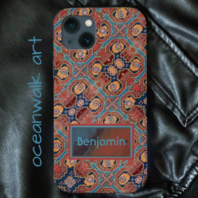 Handsome Abstract  Pattern Oriental Rug Design Iphone Case (Creator Uploaded)