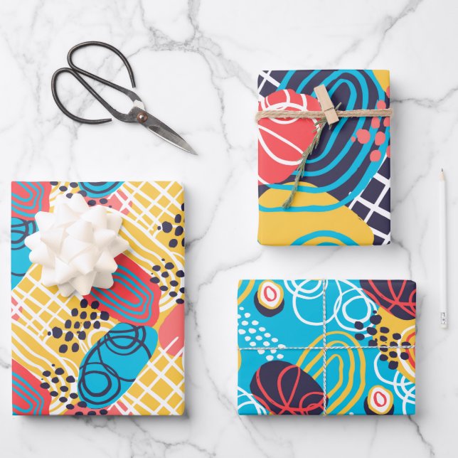 Handsome Abstract  Wrapping Paper Sheets (Front)